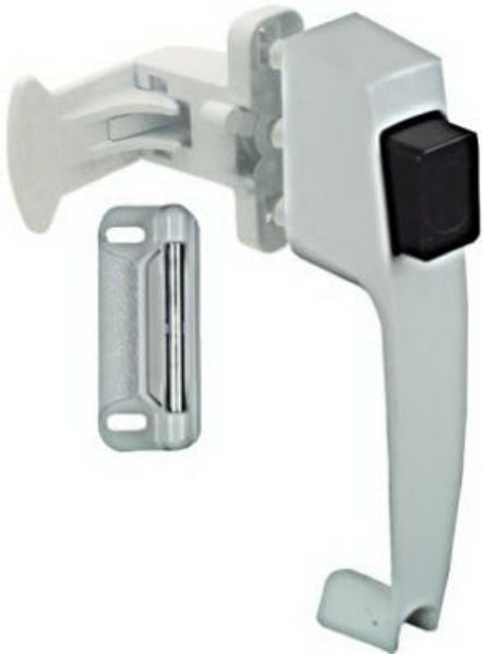 National Hardware® N213-074 Push Button Door Latch, White