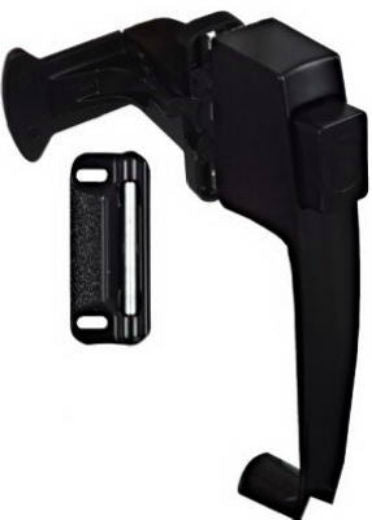 National Hardware® N178-350 Push Button Door Latch, Satin Black