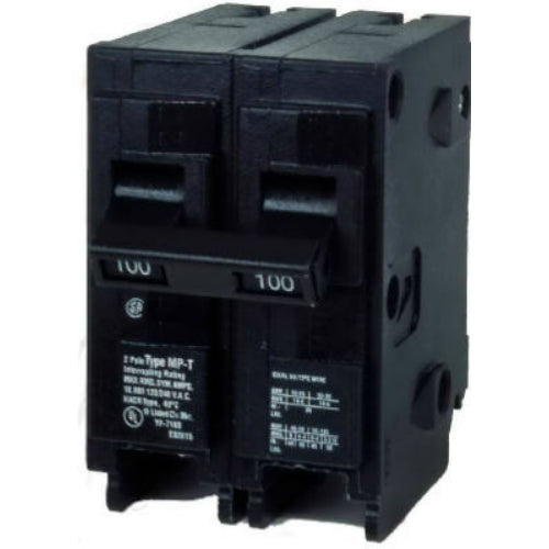 Murray MP2100 Double Pole Circuit Breaker, 100A, 2" Space