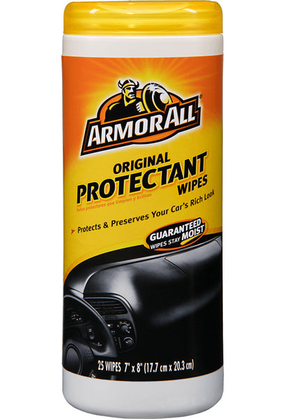Armor All 10861 Original Protectant One-Step Wipes, 25-Count