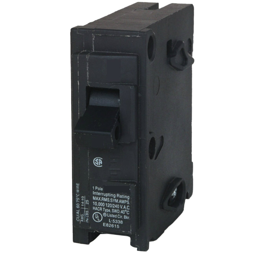 Siemens Q115 Single Pole Circuit Breaker, 15 Amp, 1" Space