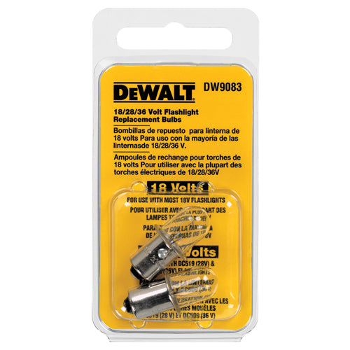 DeWalt® DW9083 Flashlight Replacement Bulb, 18V, 2-Pack