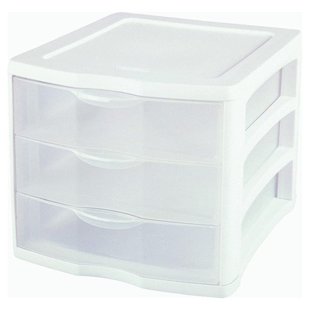 Sterilite 3-Drawer Organizer, White