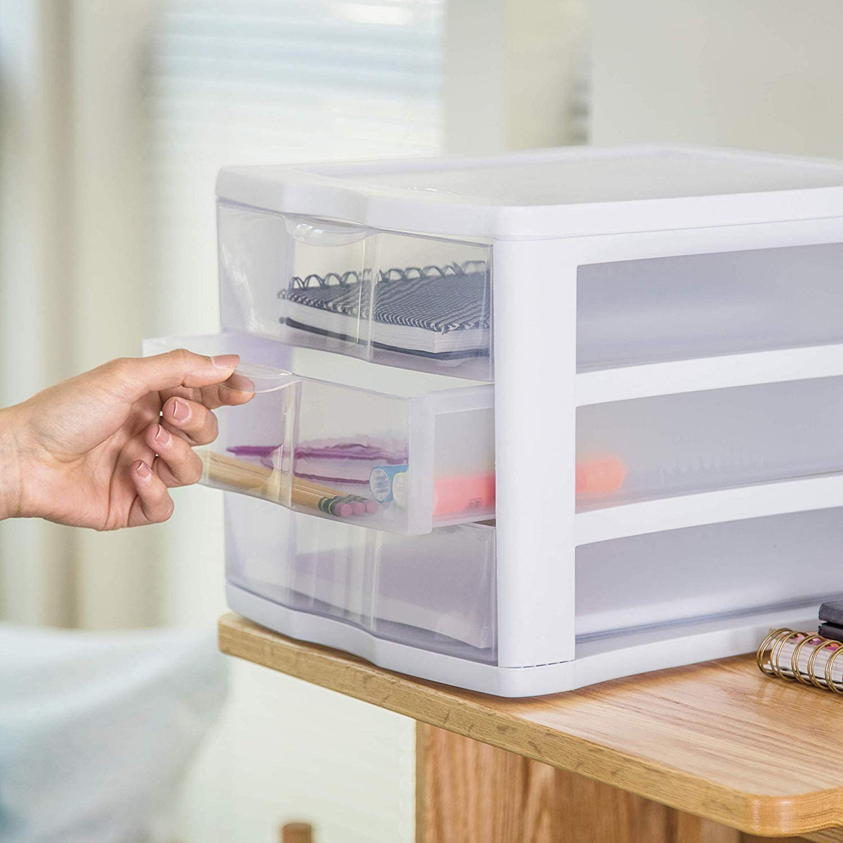 Sterilite 3 Drawer Mini Unit, Clear