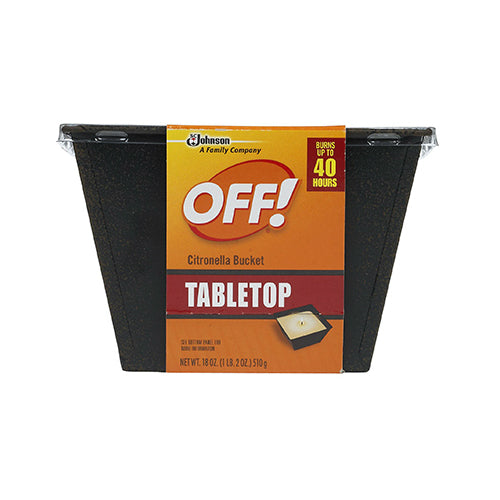Off® 70801 Citronella Single Wick Bucket, 19 Oz