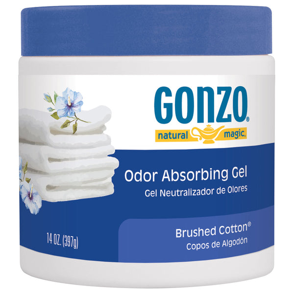 Gonzo 4120D Natural Magic Odor Absorbing Gel, Brushed Cotton, 14 Oz