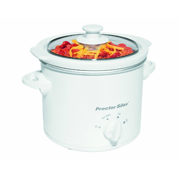 Proctor Silex 33015 Round Slow Cooker with Removable Crock, 1.5 Qt
