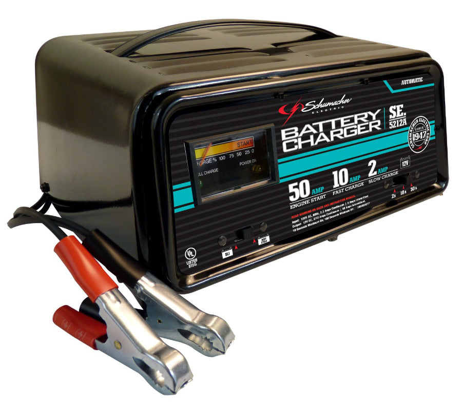 Schumacher® SE-5212A Automatic Battery Charger with Engine Start, 2/10/50A, 12V