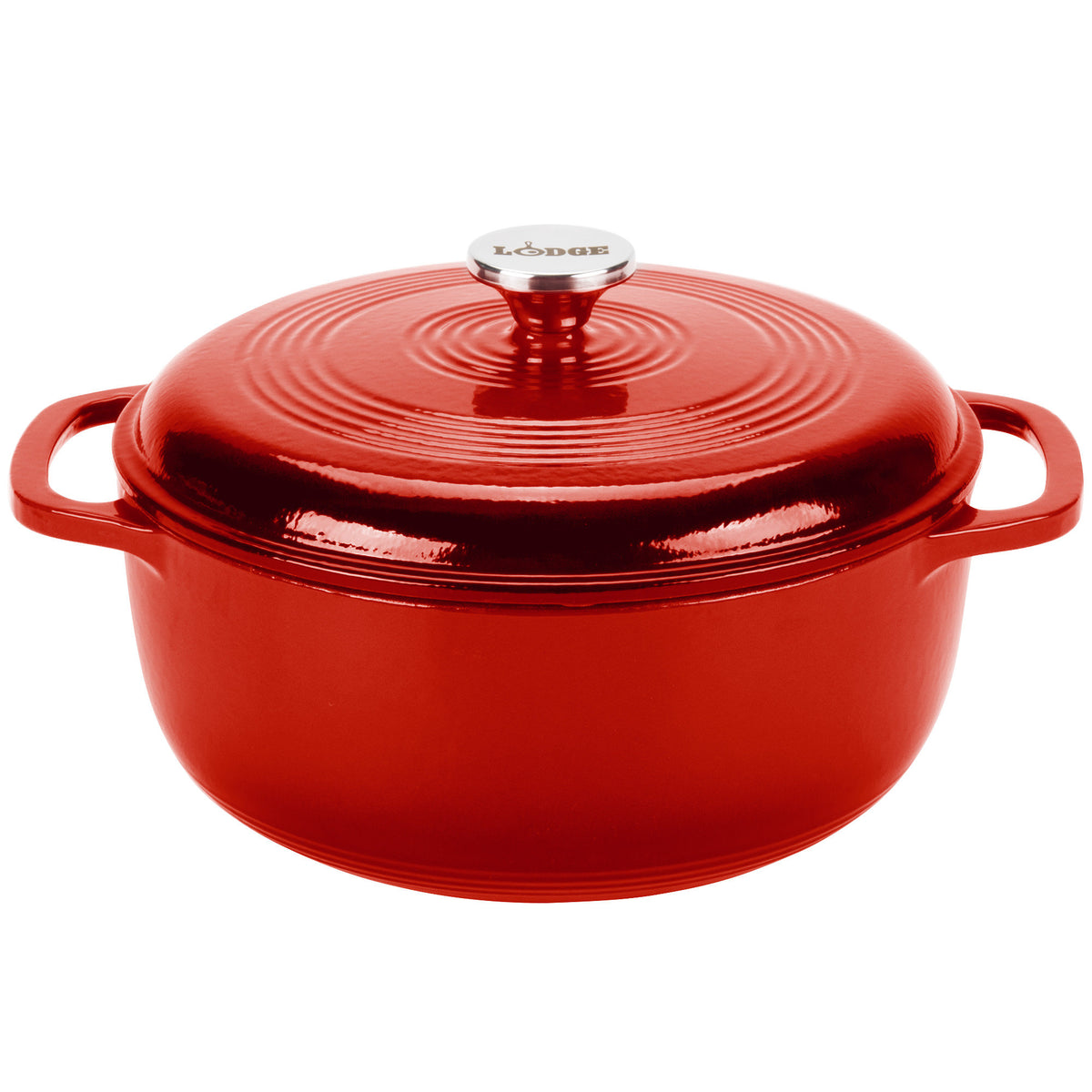 Lodge EC6D43 Enameled Cast Iron Dutch Oven with Cover, Red, 6 Qt – Toolbox  Supply