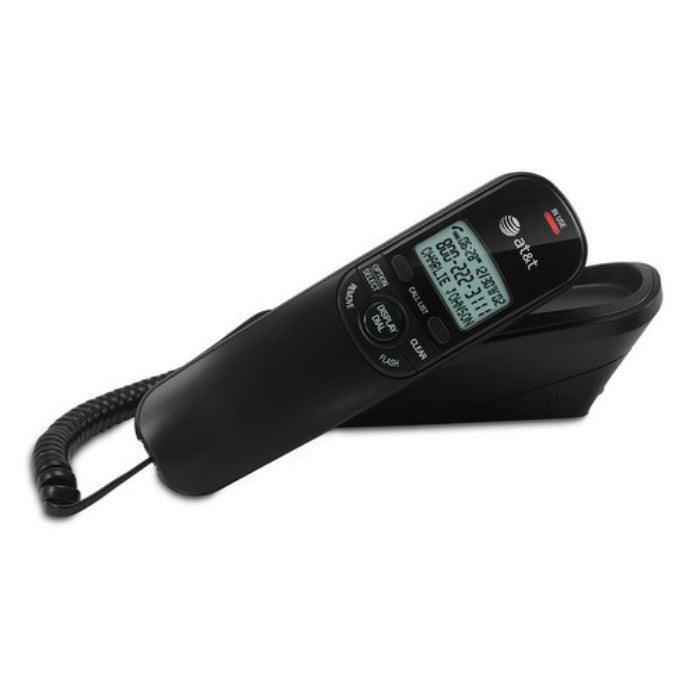 AT&T® TR1909BLACK Trim Line Telephone with Caller ID/Call Waiting, Black