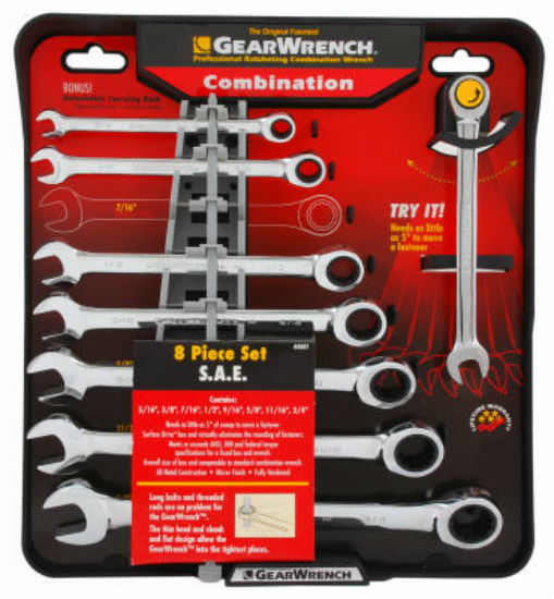Gearwrench® 120358 Standard Ratcheting Wrench Set, 8-Piece