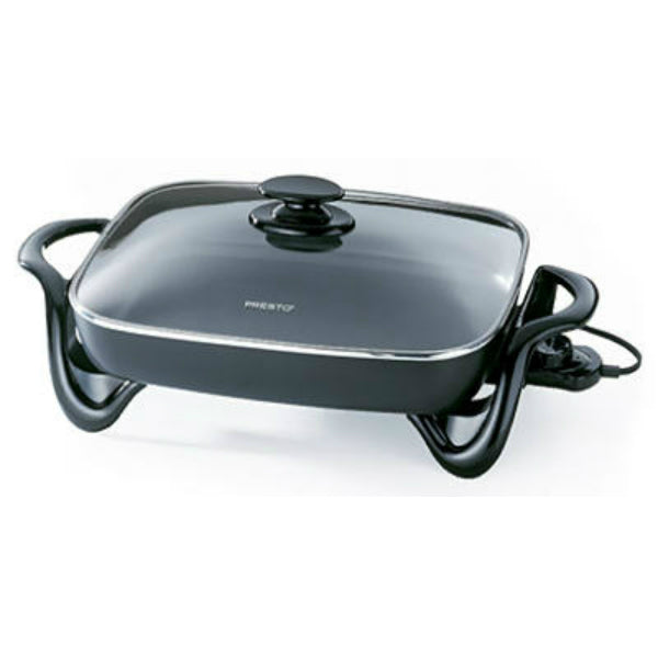 Presto 06852 Jumbo Size Electric Skillet with Glass Lid, 16"
