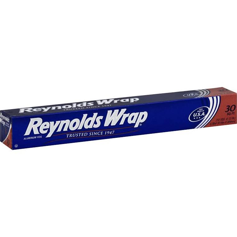 Reynolds Wrap 1001090008031 Standard Aluminum Foil, 30 Sq.ft.