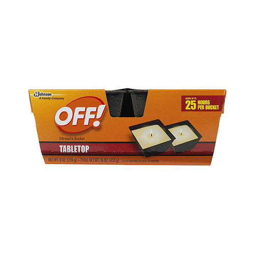 Off 72010 Citronella Candle Bucket, 8 Oz, 2-Count
