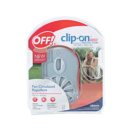 Off® 71703 Clip-On™ Battery Operated Mosquito Fan Circulated Repellent
