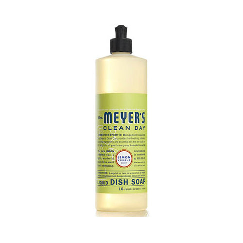 Mrs. Meyer's Clean Day 12103 Liquid Dish Soap, 16 Oz, Lemon Verbena