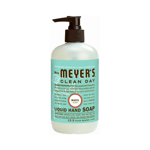 Mrs. Meyer's Clean Day 14104 Liquid Hand Soap, 12.5 Oz, Basil Scent