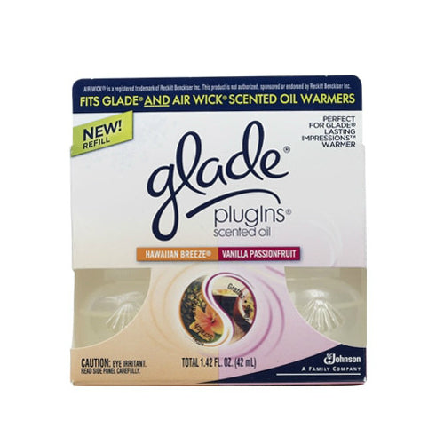 Glade® Plugins Scented Oil Lasting Impressions Refill, Hawaiian Breeze/Vanilla
