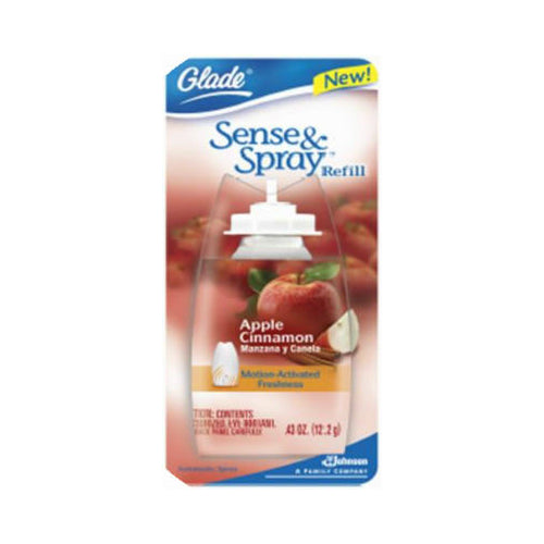 Glade® 70541 Sense & Spray Refills, 43 Oz, Apple Cinnamon