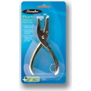 "Swingline" 1-Hole Punch (1/4" Holes, 5 Sheets)