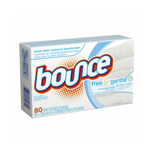Bounce 80070 Free & Gentle™ Fabric Softener Dryer Sheets, 80-Count