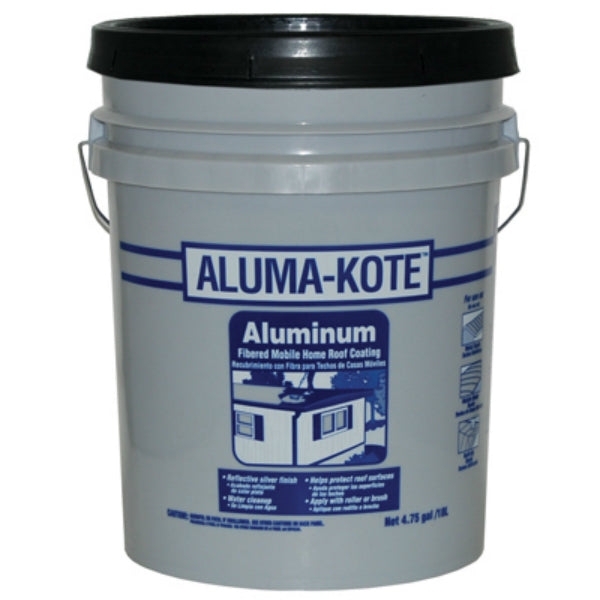 Gardner® 6245-GA Aluma-Kote™ Fibered Aluminum Mobile Home Roof Coating, 4.75 Gal