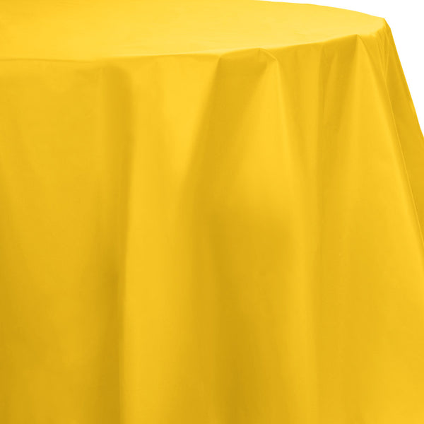 Creative Converting™ 703269 Octy-Round Plastic Table Cover, Bus Yellow, 82"