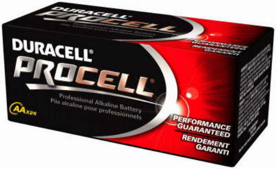Procell PC1500KD Alkaline "AA" Battery, 1.5 Volt, 24-Pack