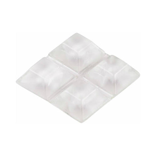 Shepherd Hardware 9562 Square Pad Vinyl Self Adhesive Bumper, 1/2", 9-Pack