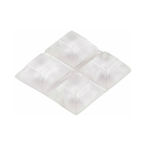 Shepherd Hardware 9562 Square Pad Vinyl Self Adhesive Bumper, 1/2", 9-Pack