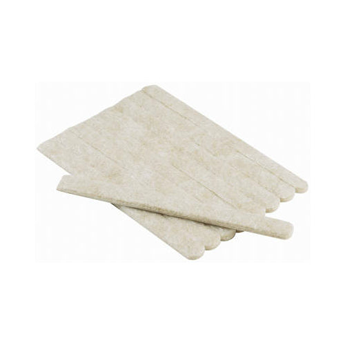 Shepherd Hardware 9954 Self-Adhesive Felt Gard Strip, 1/2" x 6", 9-Pack