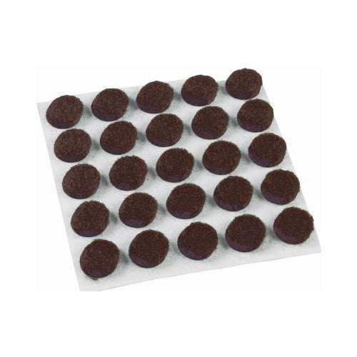Shepherd Hardware 9949 Round Surface Gard Felt Pad, 3/8", Brown, 75-Pack