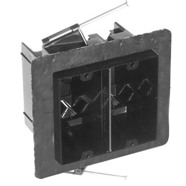 Carlon FN-236-V Electrical Outlet Box, 2 Gang, Draft Tight