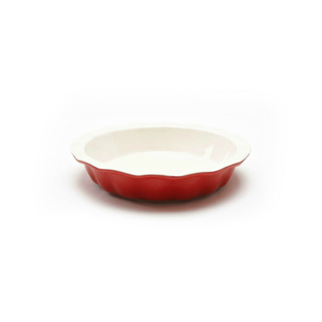 Good Cook™ 04412 Ceramic Pie Plate, Red, 9"