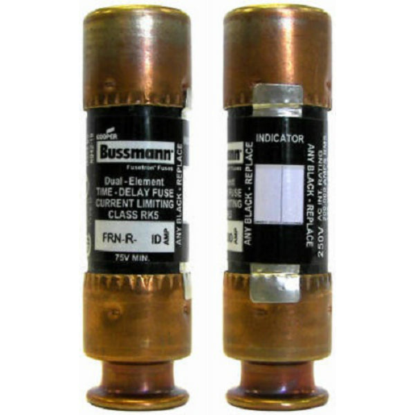 Cooper Bussmann BP/FRN-R-20ID Fusetron Dual Element Indicating Fuse, 20A, 2-Pack