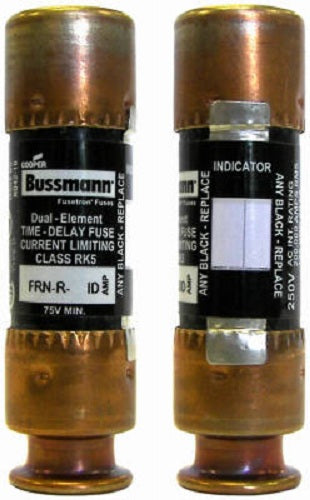 Cooper Bussmann BP/FRN-R-30ID Fusetron Dual Element Indicating Fuse, 30A, 2-Pack