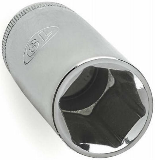 Master Mechanic 36078 6-Point Deep Well Socket, 18 MM, Steel