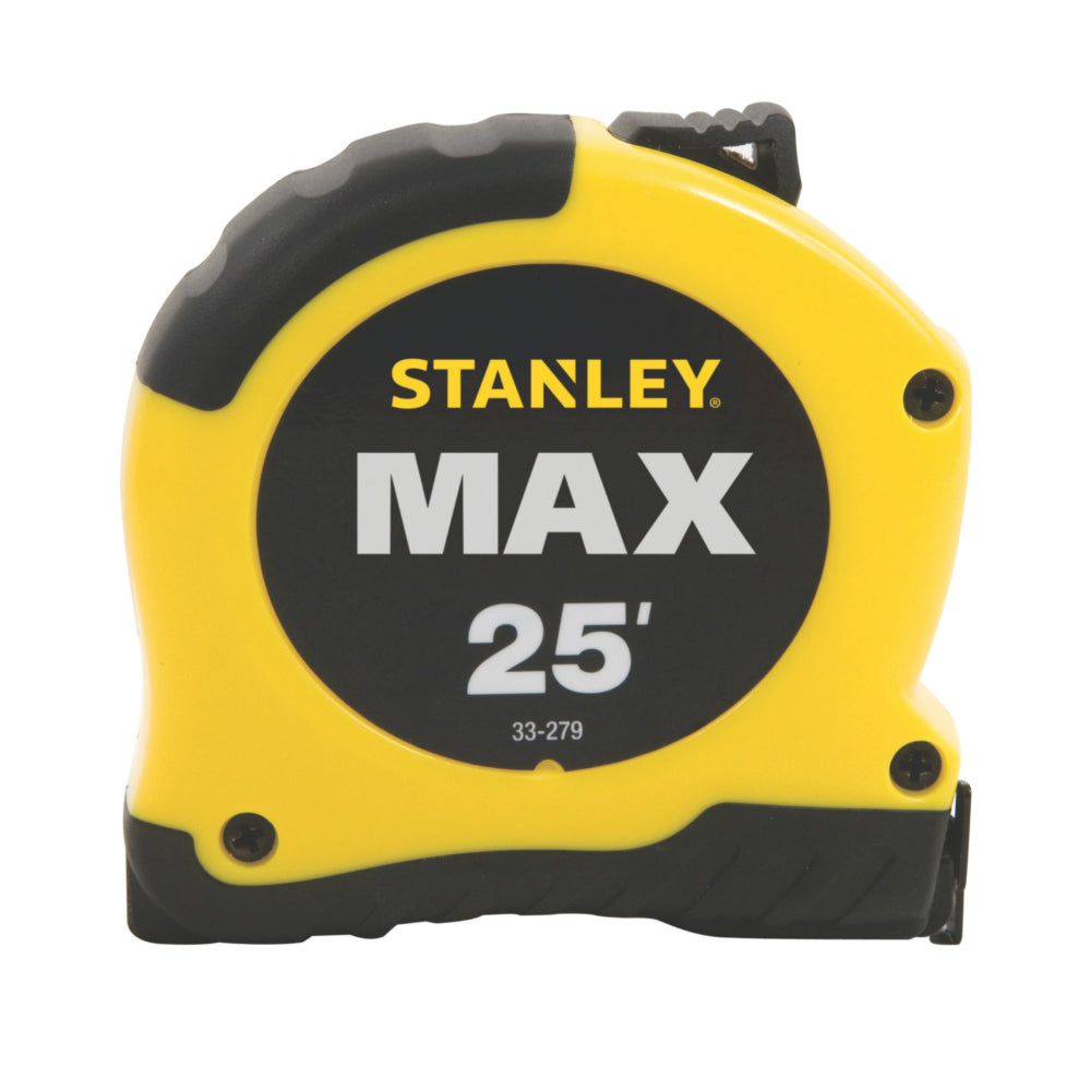 Stanley® 33-279 Max™ Tape Rule, 1-1/8" x 25', Yellow & Black
