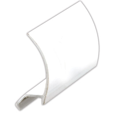 Slide-Co P-7851 Snap In Rigid Vinyl Glass Retainer, 72",  White