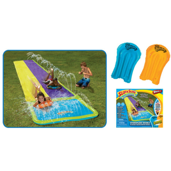 Slip N Slide® 64099 Hydroplane Double with 2 Slide Boogies, Ages 5-12 Years, 15’