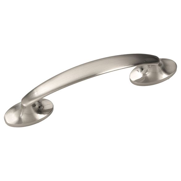 Hickory Hardware® P3448-SN Luna Contemporary Cabinet Pull, Satin Nickel, 3"