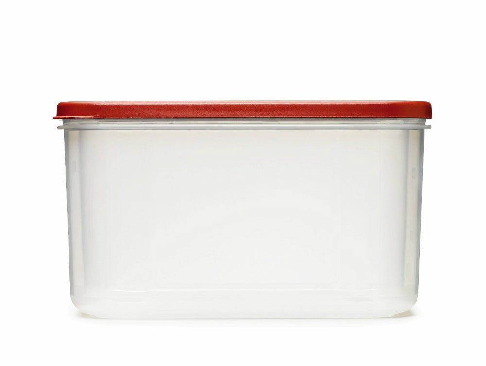 Rubbermaid® 1776471 Modular Dry Food Container, Clear/Racer Red, 10-Cup