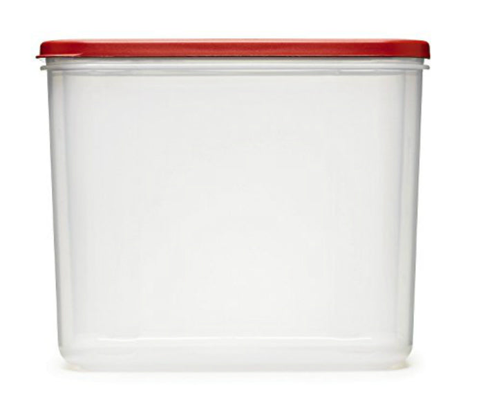 Rubbermaid® 1776472 Modular Dry Food Container, Clear/Racer Red, 16-Cup