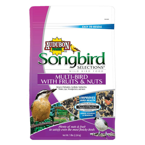 Audubon Park® 11982 Songbird Selections® Multi-Bird Food w/ Fruit & Nut, 5 Lbs
