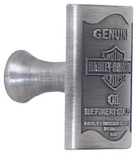 Harley Davidson Genuine Oil Can Design Cabinet Knob, Antique Pewter