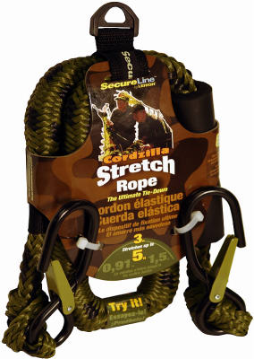 SecureLine CZB3CA Cordzilla Stretch Rope, 3', Camouflage