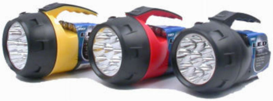 Dorcy® 41-1047 Mini 9-LED Flashlight Lantern with Top Handle, Assorted Colors
