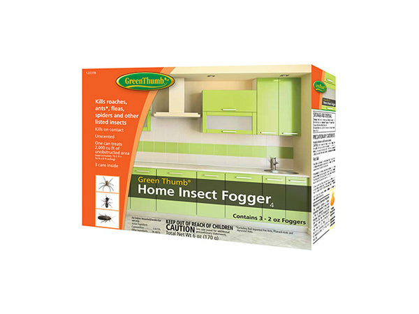 Green Thumb 122378 Home Insect Indoor Fogger, 2 Oz, 3-Pack