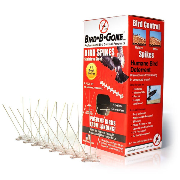 Bird B Gone MM2001-5/6 Bird Repelling Spikes, 5" x 6'