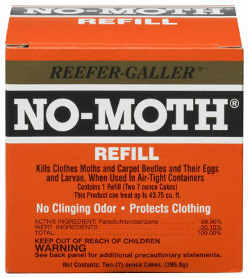 Reefer-Galler 1021-6 NO-MOTH Closet Hanger Refill, 14 Oz